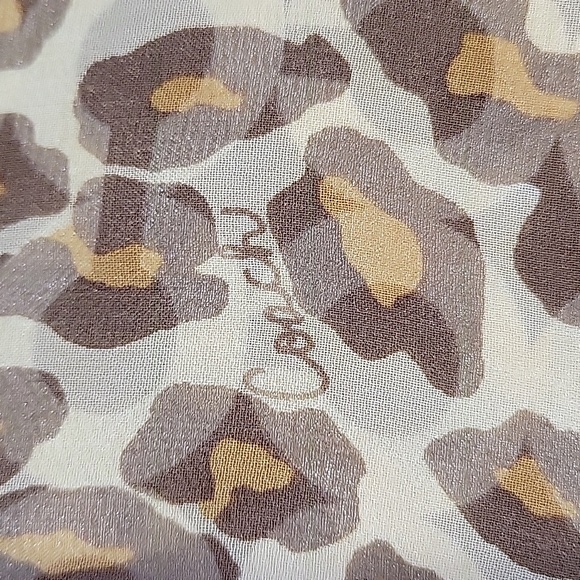 COACH 2/1 Reversible Signature/Animal print Rectangular Scarf - Picture 6 of 6